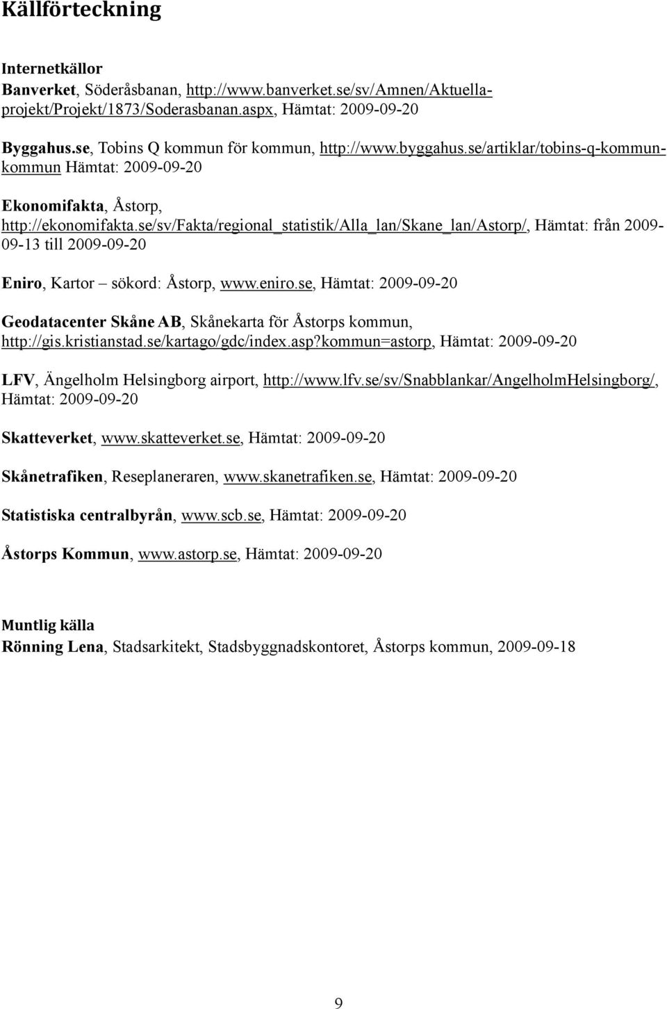 se/sv/fakta/regional_statistik/alla_lan/skane_lan/astorp/, Hämtat: från 2009-09-13 till 2009-09-20 Eniro, Kartor sökord: Åstorp, www.eniro.