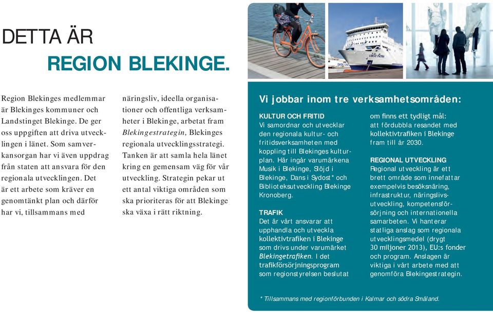 Det är ett arbete som kräver en genomtänkt plan och därför har vi, tillsammans med näringsliv, ideella organisationer och offentliga verksamheter i Blekinge, arbetat fram Blekingestrategin, Blekinges