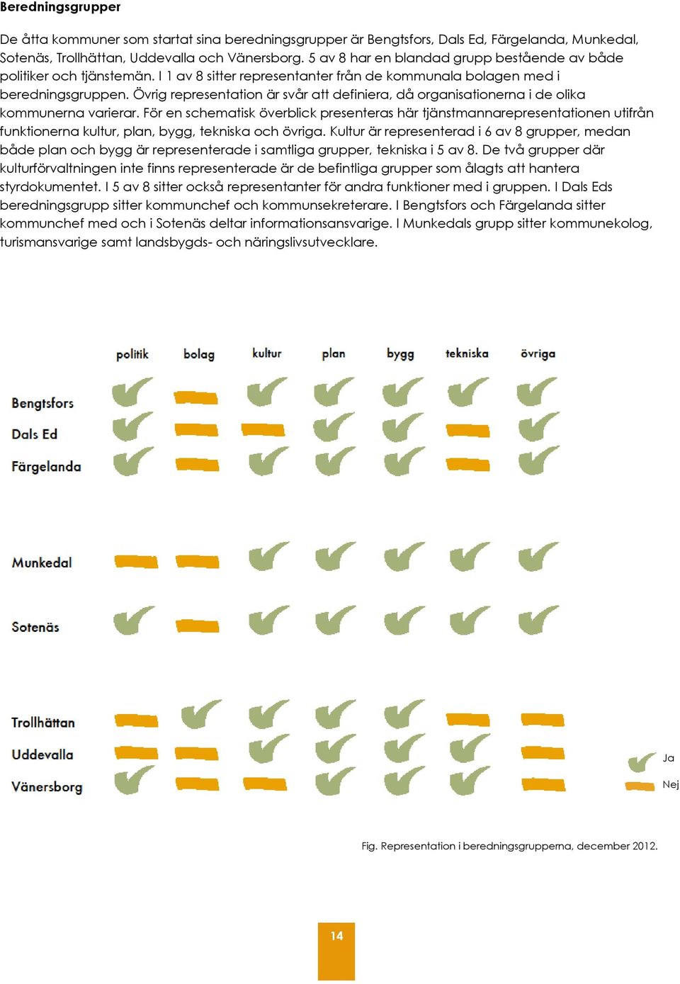 Övrig representation är svår att definiera, då organisationerna i de olika kommunerna varierar.