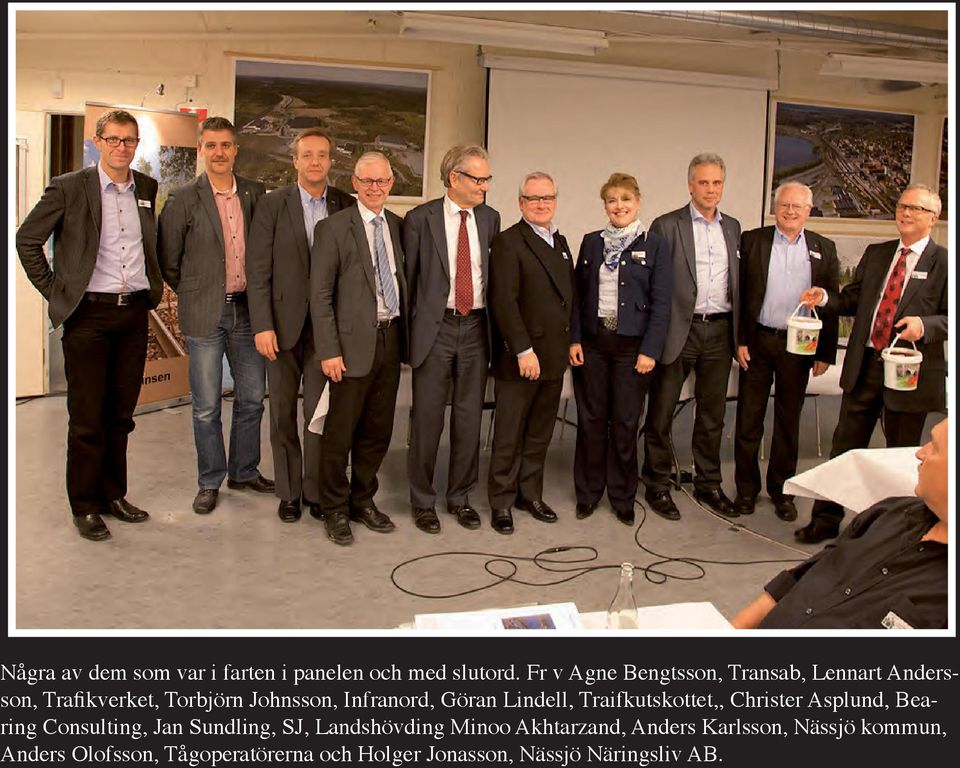 Göran Lindell, Traifkutskottet,, Christer Asplund, Bearing Consulting, Jan Sundling, SJ,