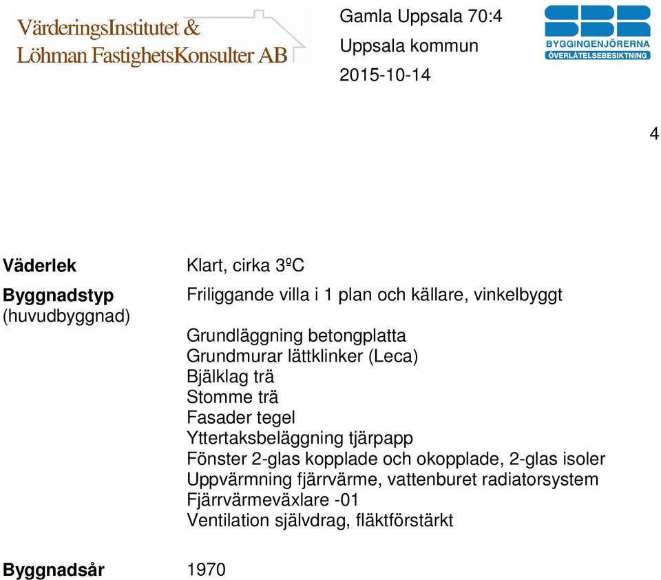 Fasader tegel Yttertaksbeläggning tjärpapp Fönster 2-glas kopplade och okopplade, 2-glas isoler