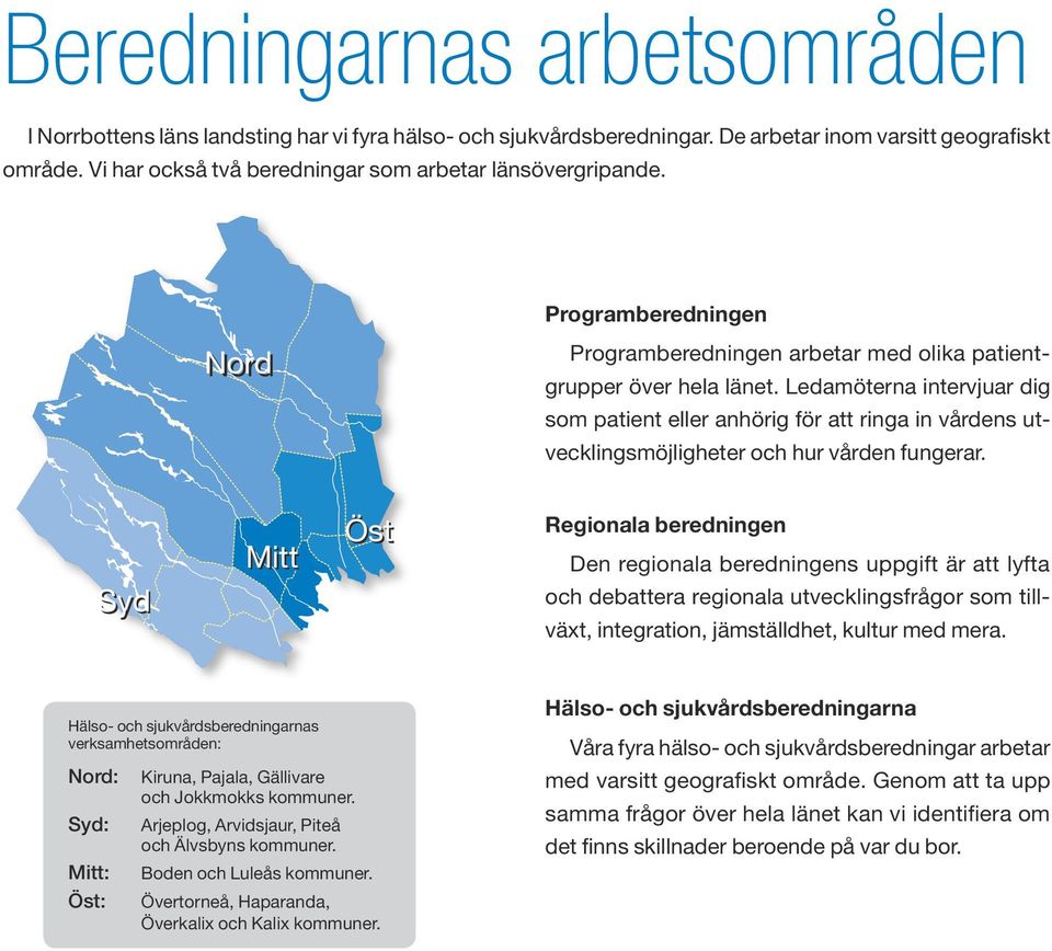 Ledamöterna intervjuar dig som patient eller anhörig för att ringa in vårdens utvecklingsmöjligheter och hur vården fungerar.