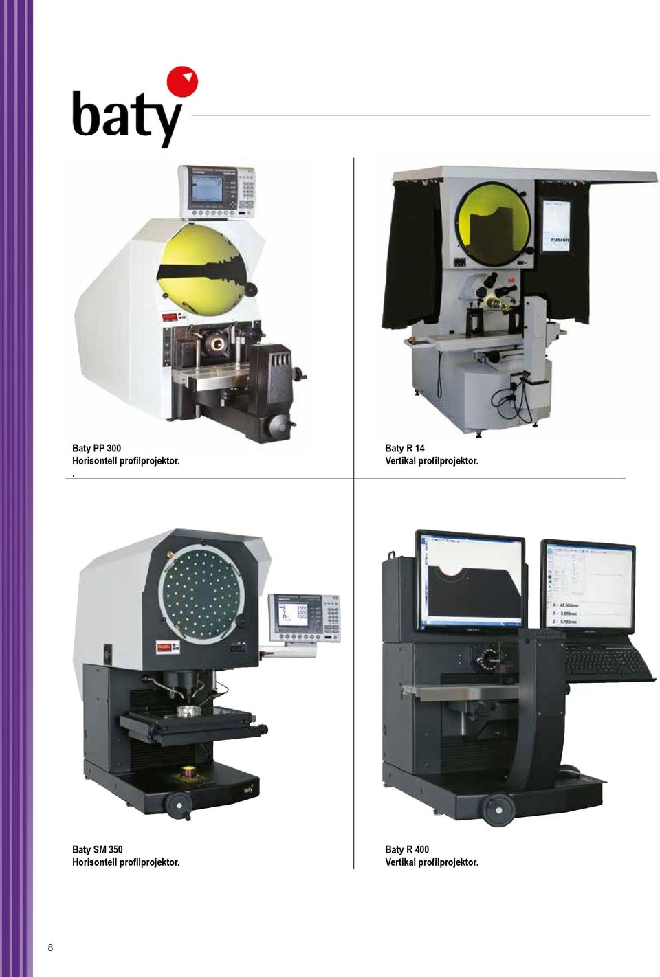 Baty SM 350 Horisontell profilprojektor.