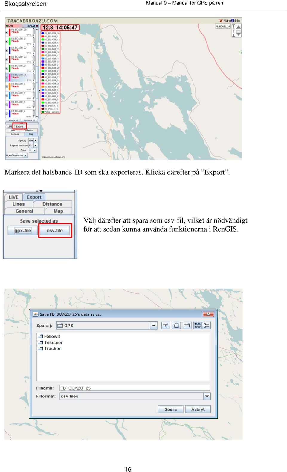 Välj därefter att spara som csv-fil, vilket