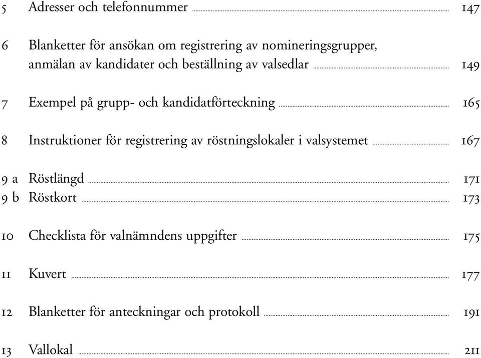 valsedlar... 149 7 Exempel på grupp- och kandidatförteckning.