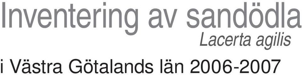 agilis i Västra