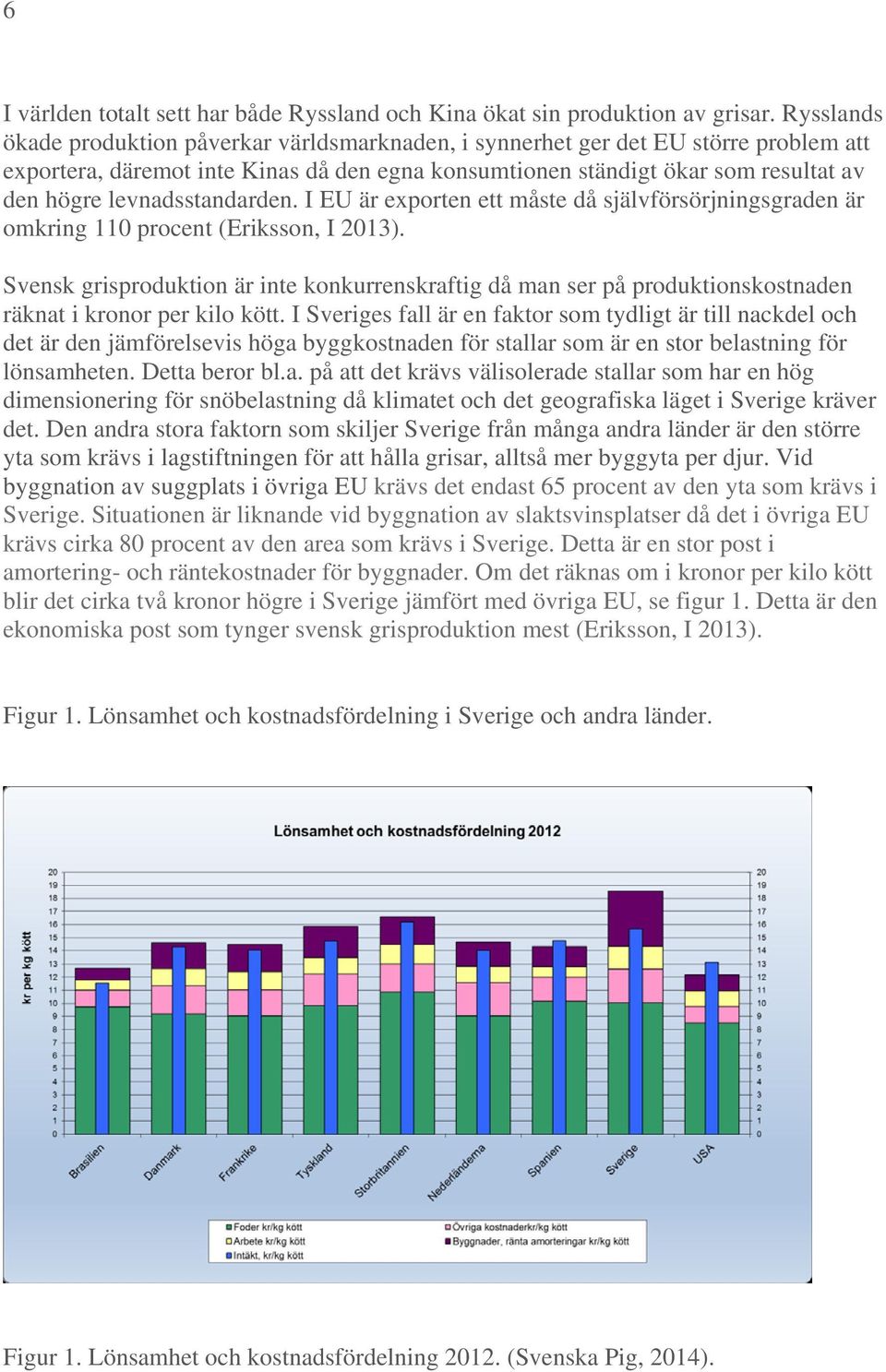 levnadsstandarden. I EU är exporten ett måste då självförsörjningsgraden är omkring 110 procent (Eriksson, I 2013).