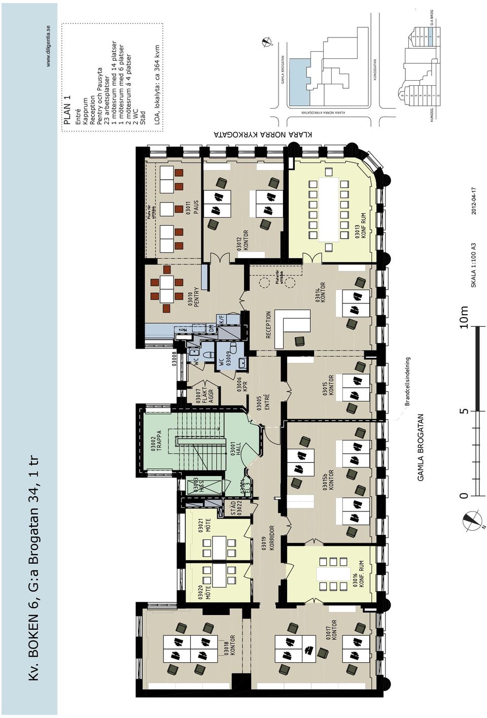 BOKEN 6, G:a Brogatan 34, 1 tr GAMLA BROGATAN 0 5 10m www.diligentia.