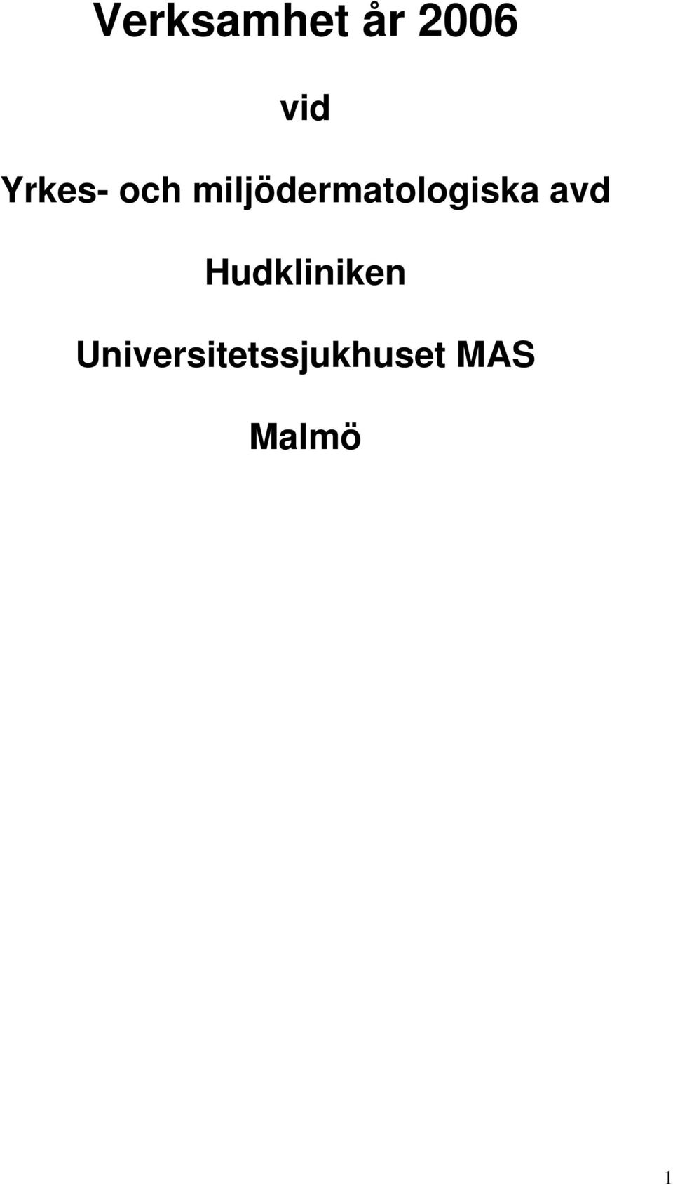 miljödermatologiska avd
