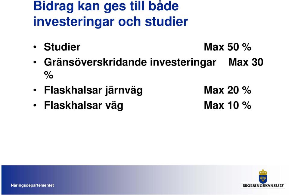 Gränsöverskridande investeringar Max 30