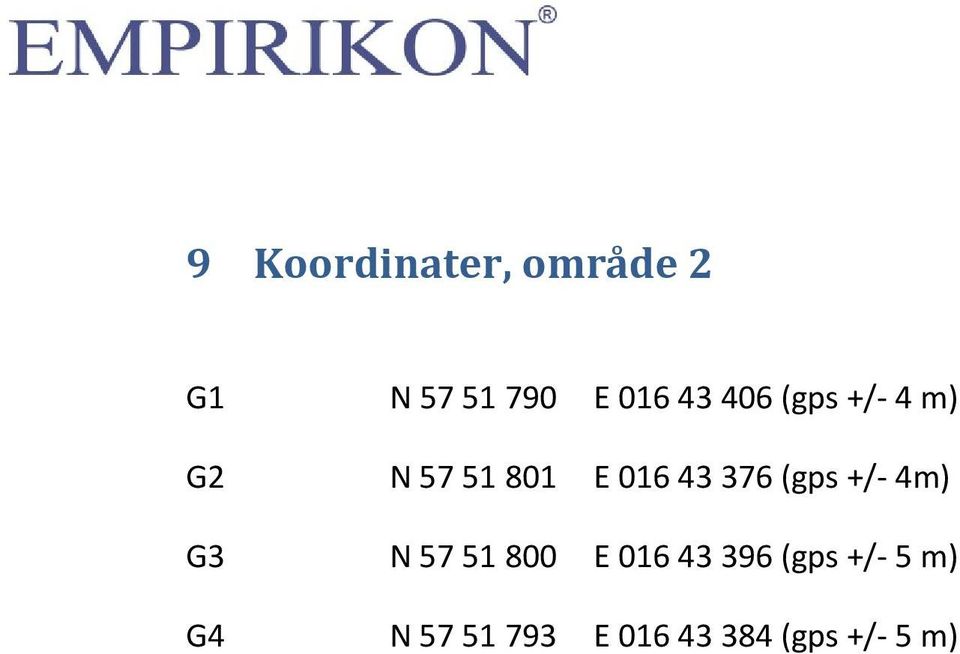 (gps +/- 4m) G3 N 57 51 800 E 016 43 396 (gps