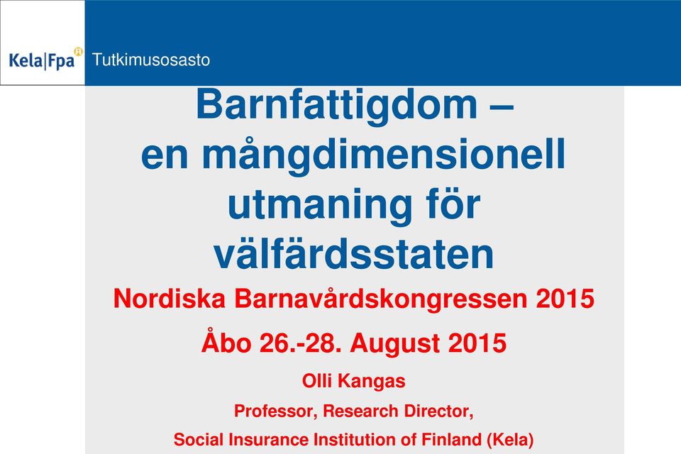 Barnavårdskongressen 2015 Åbo 26.-28.