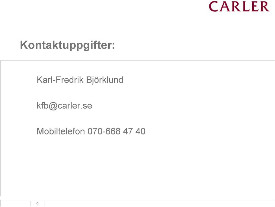 Björklund kfb@carler.