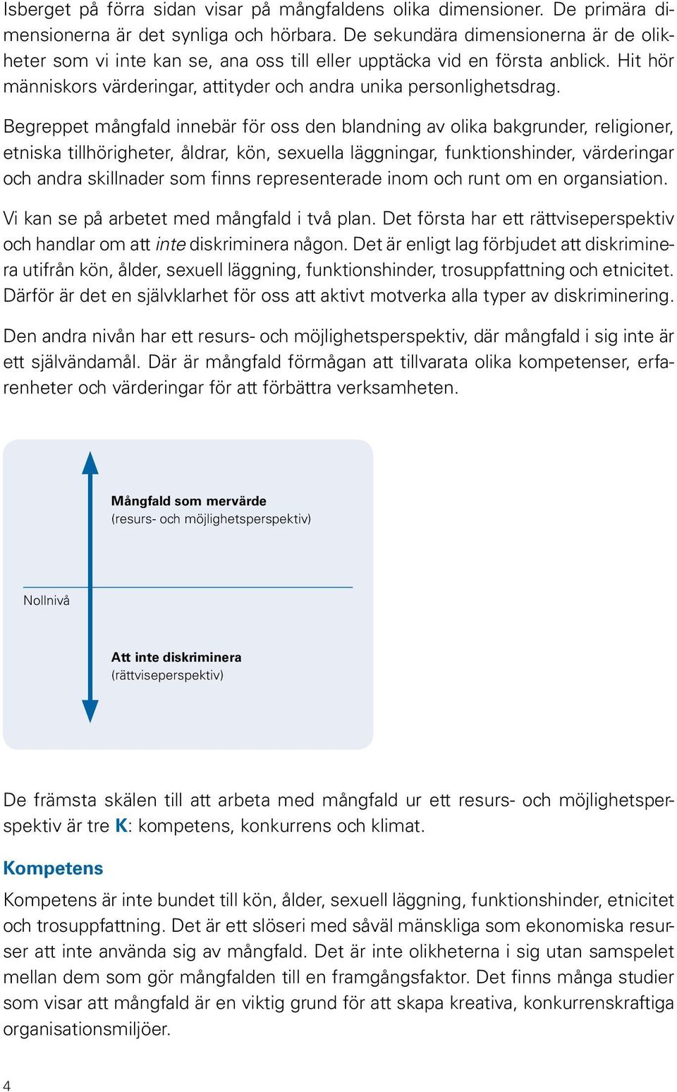 Begreppet mångfald innebär för oss den blandning av olika bakgrunder, religioner, etniska tillhörigheter, åldrar, kön, sexuella läggningar, funktionshinder, värderingar och andra skillnader som finns