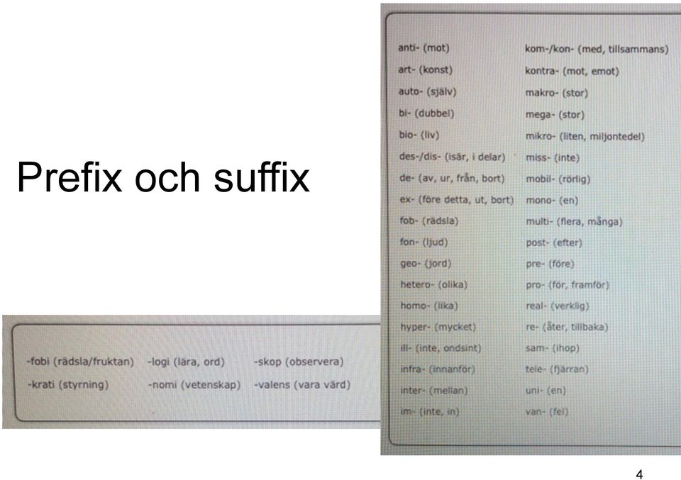 suffix 4