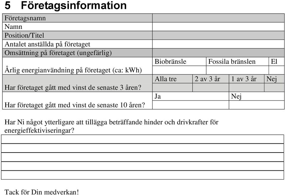 Har företaget gått med vinst de senaste 10 åren?