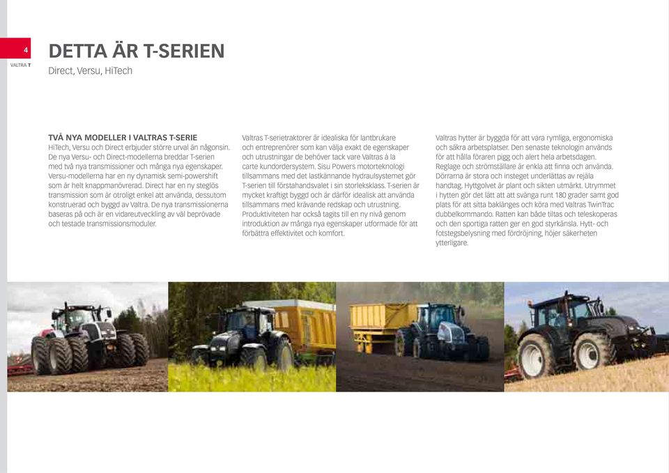 Direct har en ny steglös transmission som är otroligt enkel att använda, dessutom konstruerad och byggd av Valtra.