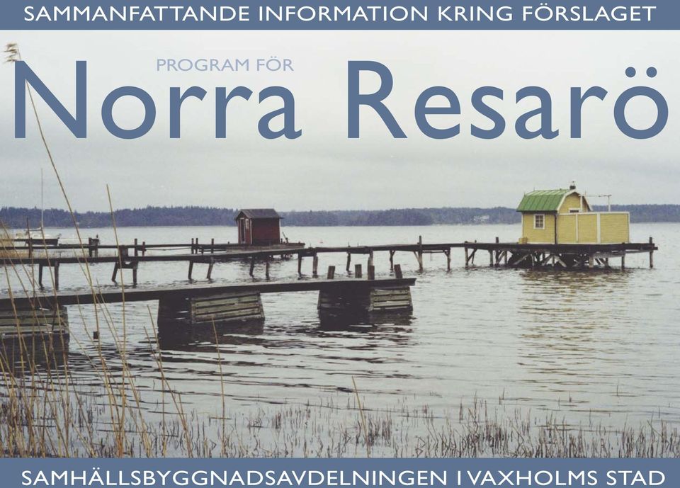 PROGRAM FÖR Resarö