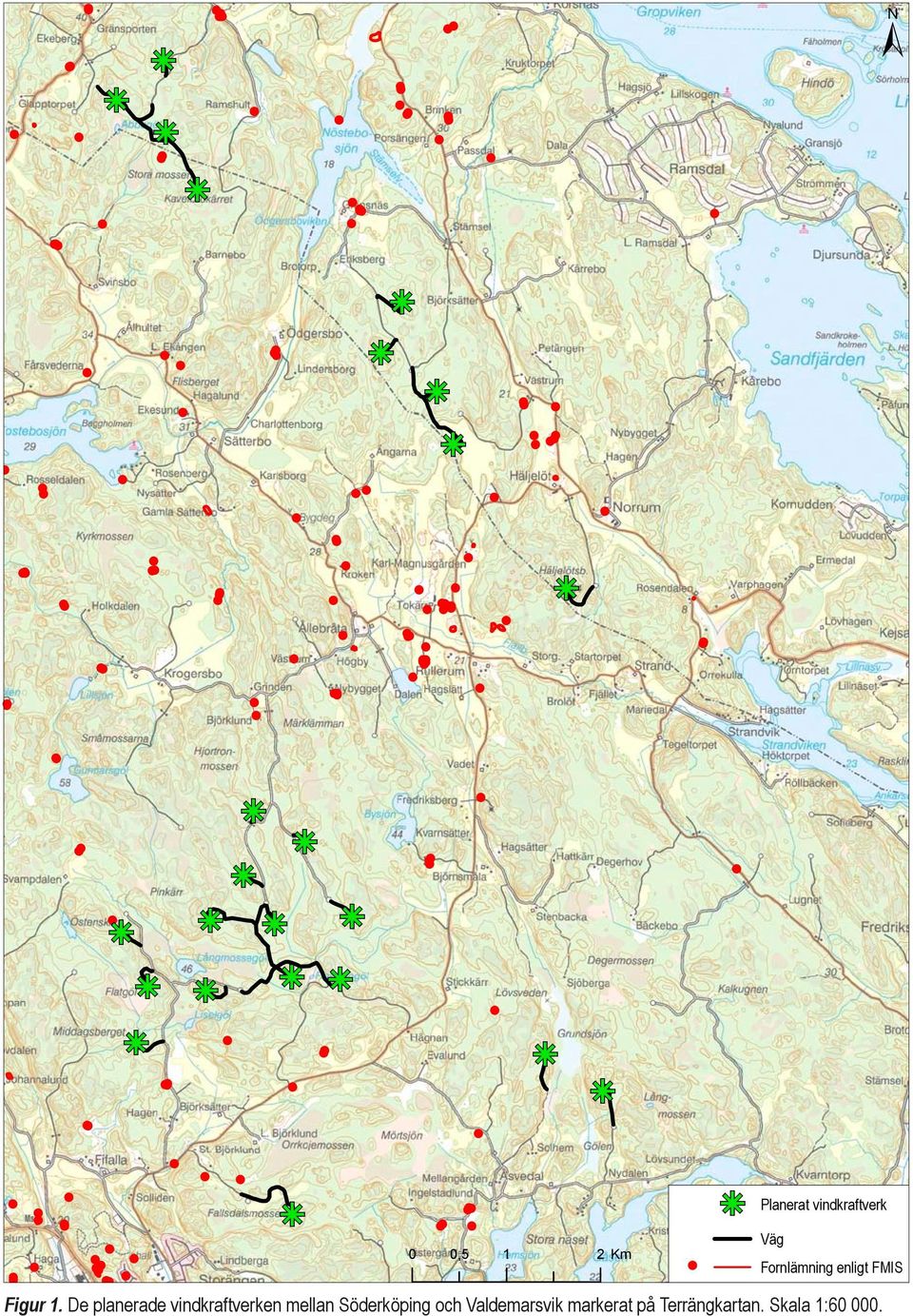 Söderköping och Valdemarsvik markerat på