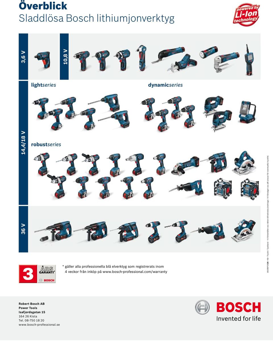 com/warranty 1619BP2626 S Tryckt i Tyskland Vi örbehåller oss rätten till tekniska ändringar.