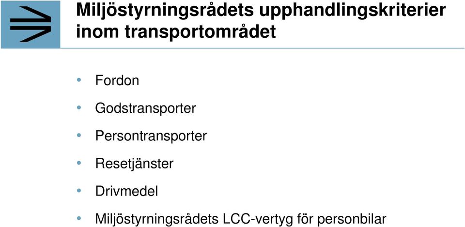 Godstransporter Persontransporter