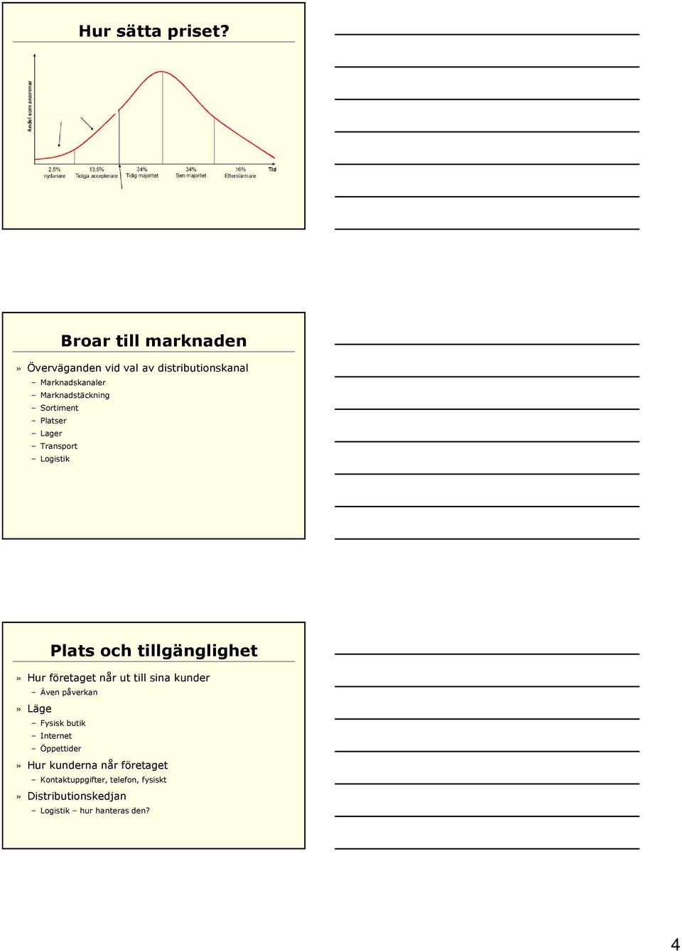 Marknadstäckning Sortiment Platser Lager Transport Logistik Plats och tillgänglighet» Hur