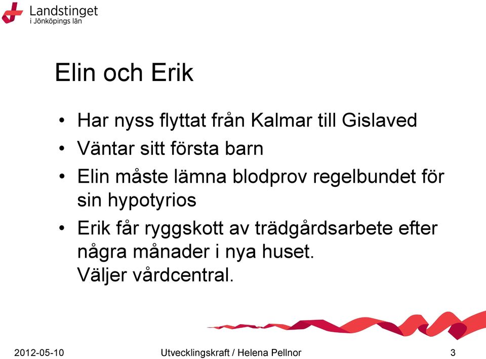 Erik får ryggskott av trädgårdsarbete efter några månader i nya