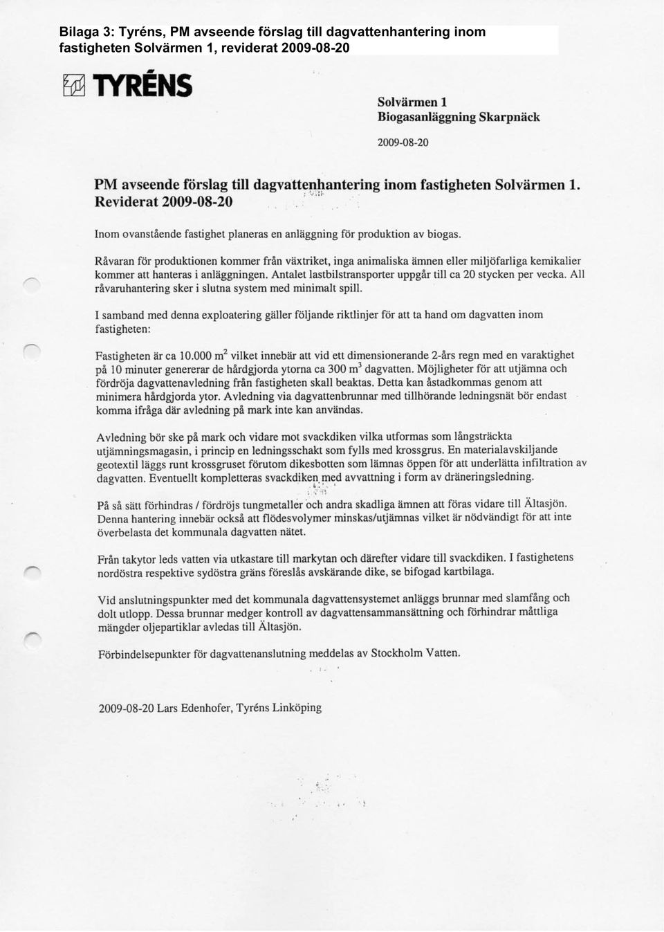 dagvattenhantering inom