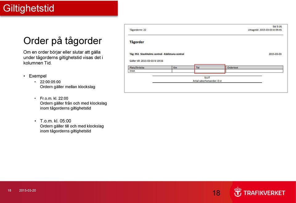 Exempel 22:00:05:00 Ordern gäller mellan klo