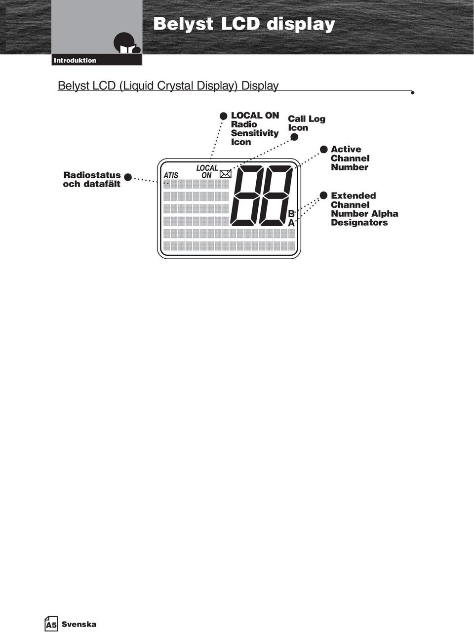 LOCAL ON Radio Sensitivity Icon Call Log Icon Active