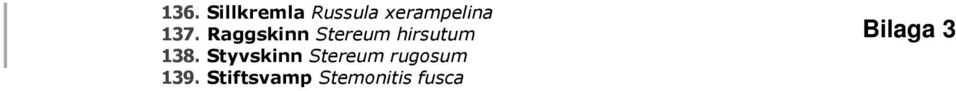Raggskinn Stereum hirsutum 138.