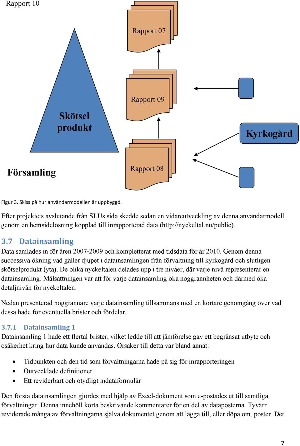 7 Datainsamling Data samlades in för åren 2007-2009 och kompletterat med tidsdata för år 2010.