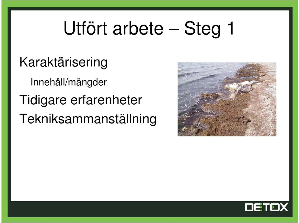 Innehåll/mängder