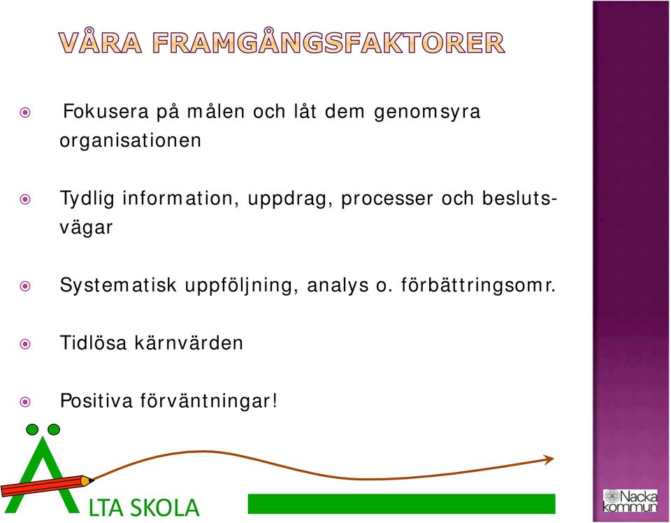 processer och beslutsvägar Systematisk uppföljning,