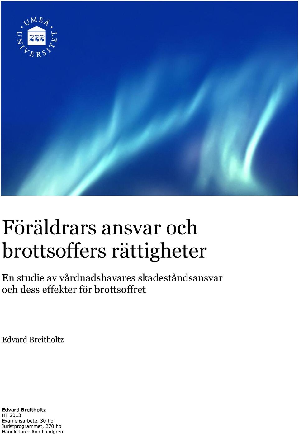 brottsoffret Edvard Breitholtz Edvard Breitholtz HT 2013