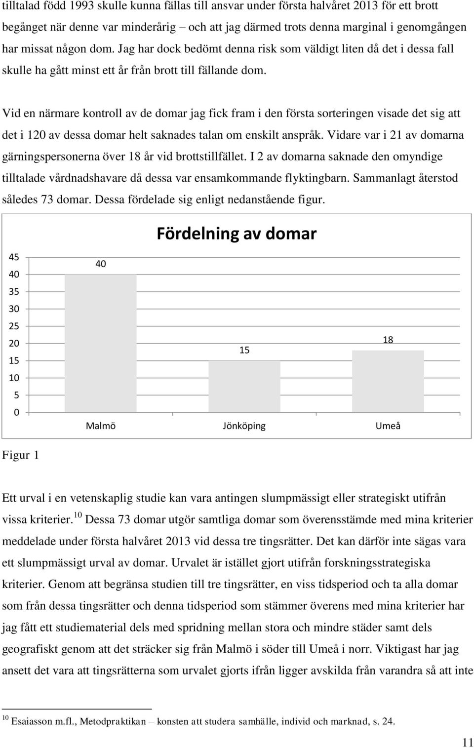 Vid en närmare kontroll av de domar jag fick fram i den första sorteringen visade det sig att det i 120 av dessa domar helt saknades talan om enskilt anspråk.