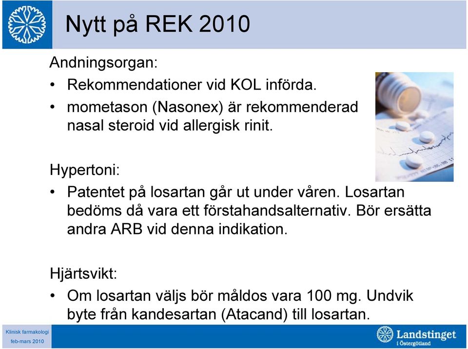 Hypertoni: Patentet på losartan går ut under våren.