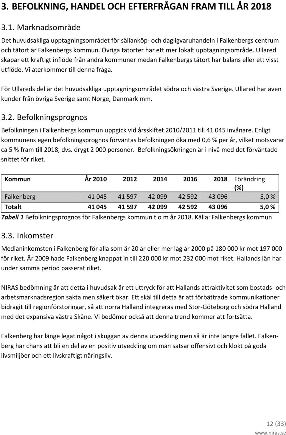 Vi återkommer till denna fråga. För Ullareds del är det huvudsakliga upptagningsområdet södra och västra Sverige. Ullared har även kunder från övriga Sverige samt Norge, Danmark mm. 3.2.