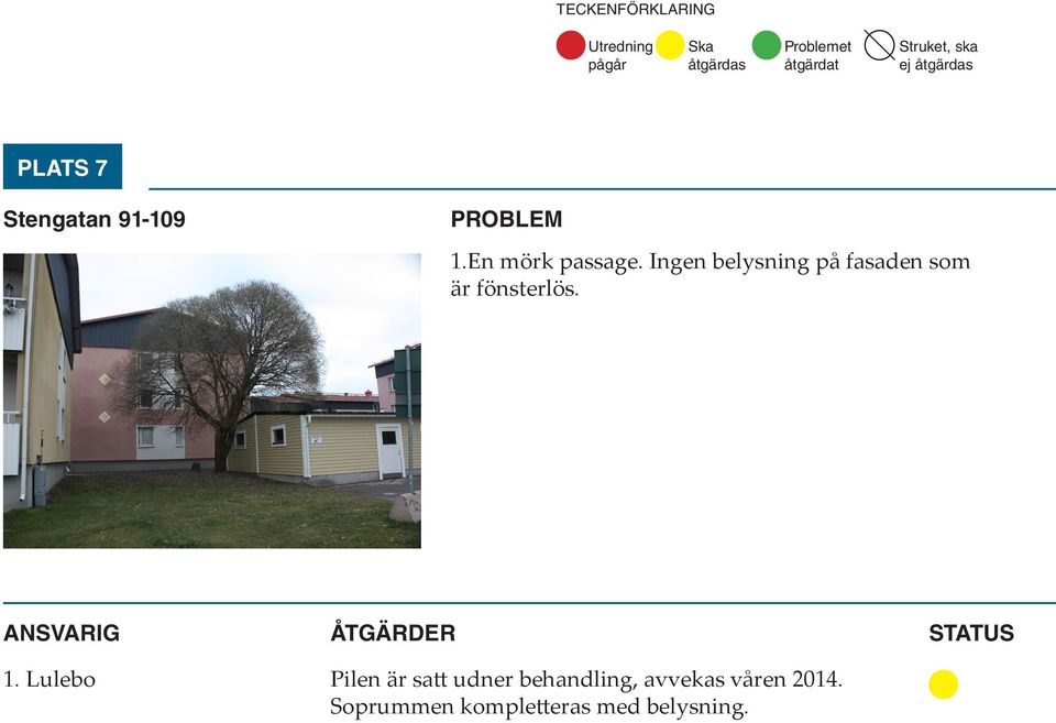 1. Lulebo Pilen är satt udner behandling,