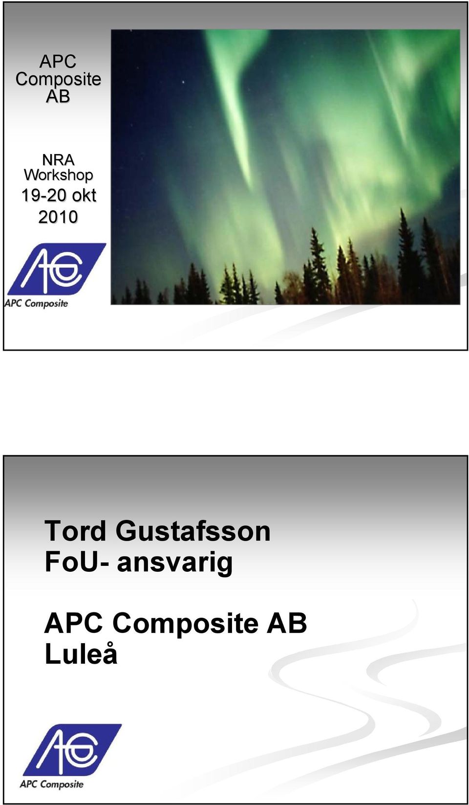Tord Gustafsson FoU-