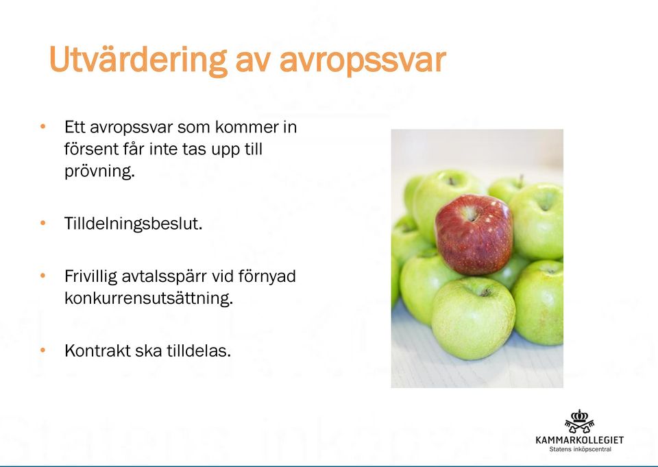 Tilldelningsbeslut.