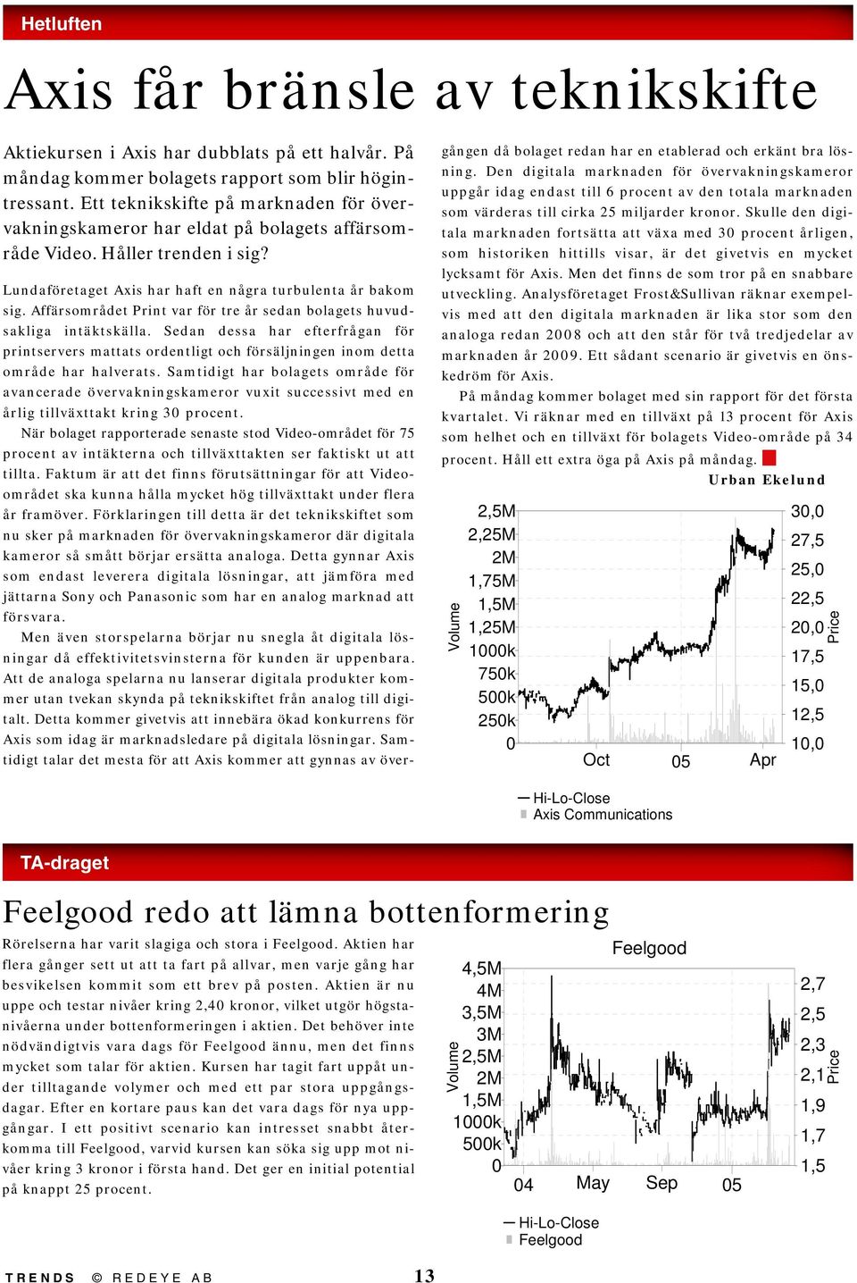 Affärsområdet Print var för tre år sedan bolagets huvudsakliga intäktskälla. Sedan dessa har efterfrågan för printservers mattats ordentligt och försäljningen inom detta område har halverats.