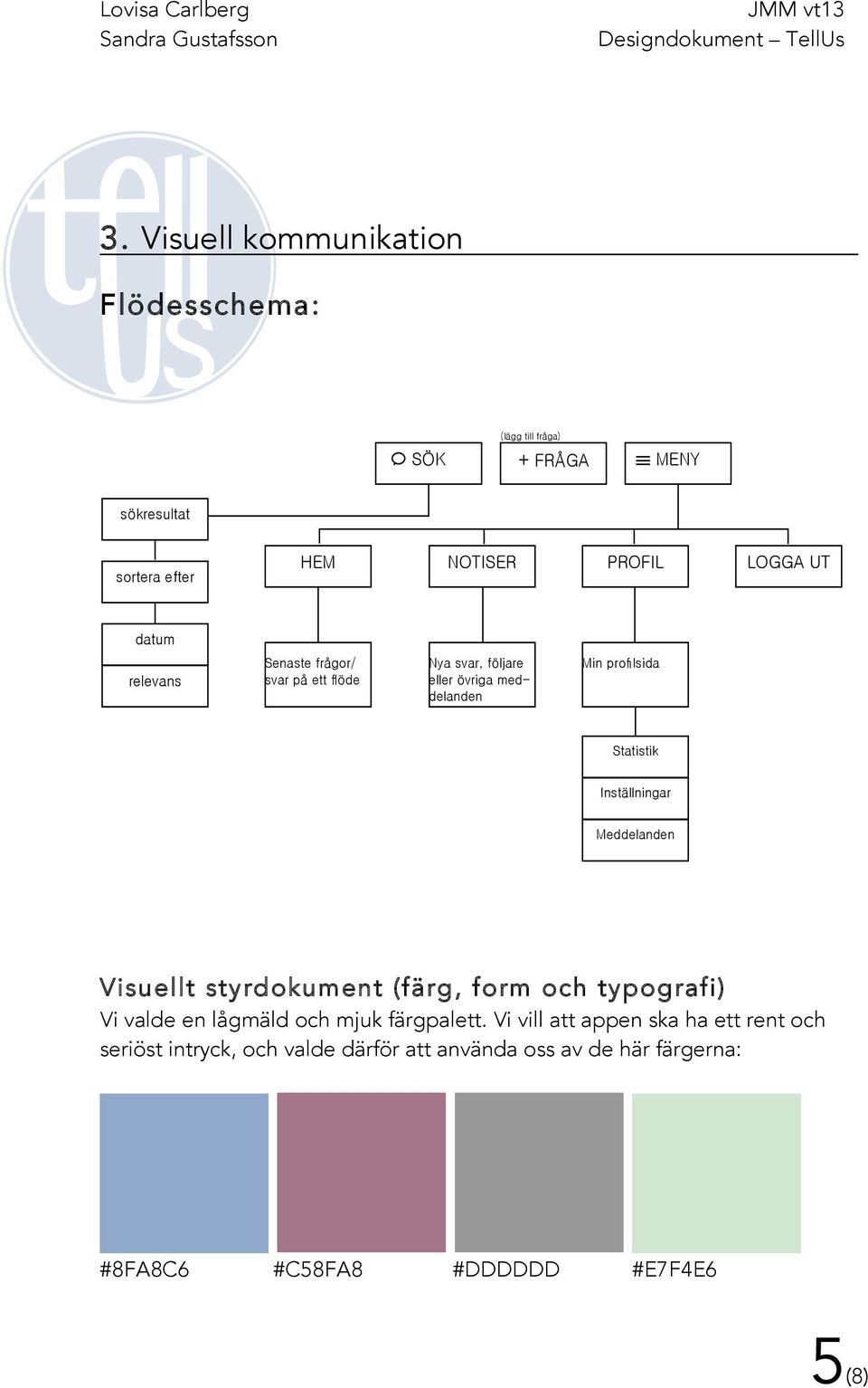 valde en lågmäld och mjuk färgpalett.