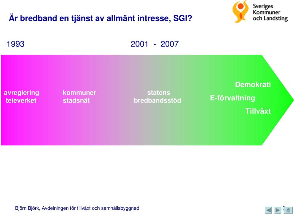 stadsnät bredbandsstöd Demokrati E-förvaltning