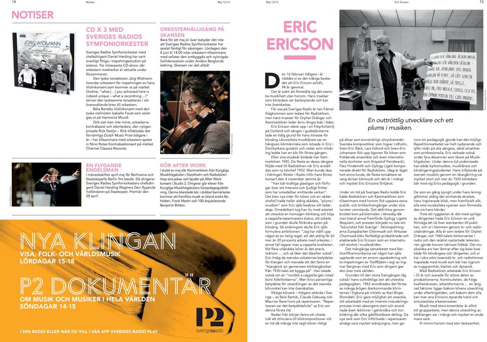 ..! skriver den tacksamme tonsättaren i ett översvallande brev till orkestern. Béla Bartóks Violinkonsert med den tyska violinisten Isabelle Faust som solist ges ut på Harmonia Mundi.