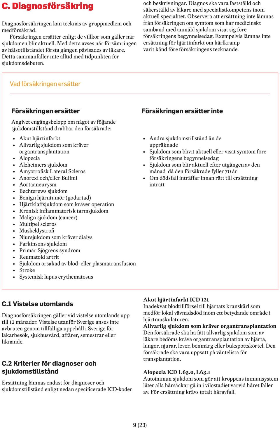 Diagnos ska vara fastställd och säkerställd av läkare med specialistkompetens inom aktuell specialitet.