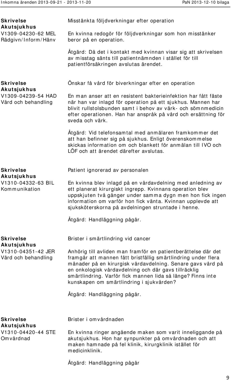 V1309-04239-54 HAD Önskar få vård för biverkningar efter en operation En man anser att en resistent bakterieinfektion har fått fäste när han var inlagd för operation på ett sjukhus.