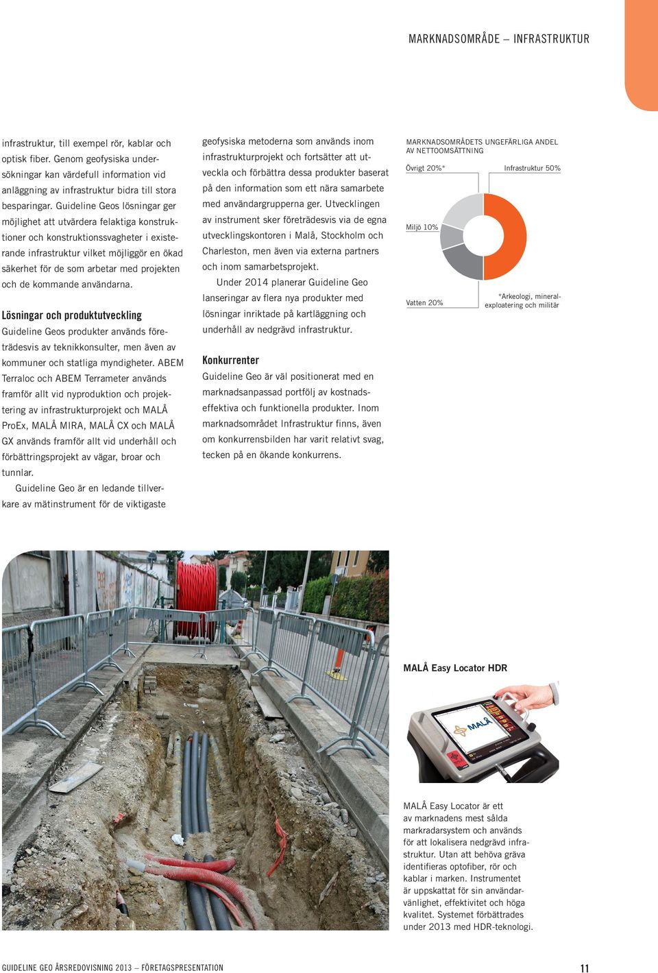 Guideline Geos lösningar ger möjlighet att utvärdera felaktiga konstruktioner och konstruktionssvagheter i existerande infrastruktur vilket möjliggör en ökad säkerhet för de som arbetar med projekten