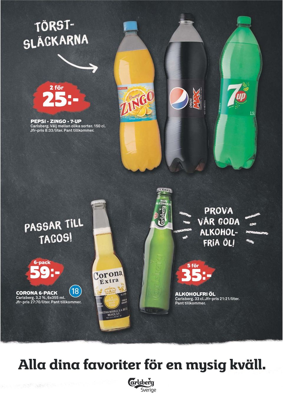 3,2 %, 6x355 ml. Jfr-pris 27:70/liter. Pant tillkommer.