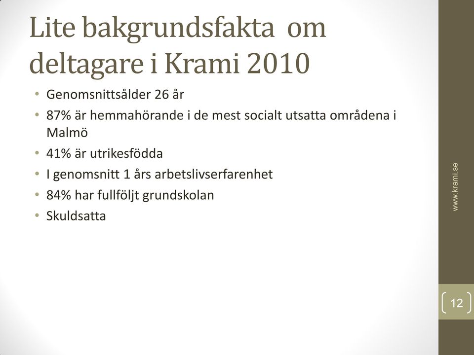 socialt utsatta områdena i Malmö 41% är utrikesfödda I